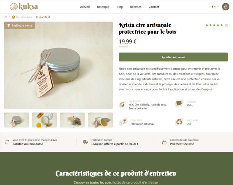 Fiche produit Kuksa